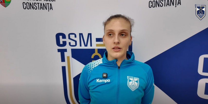 Alexandra Spînoche. Sursa foto: Facebook (CSM Constanța)
