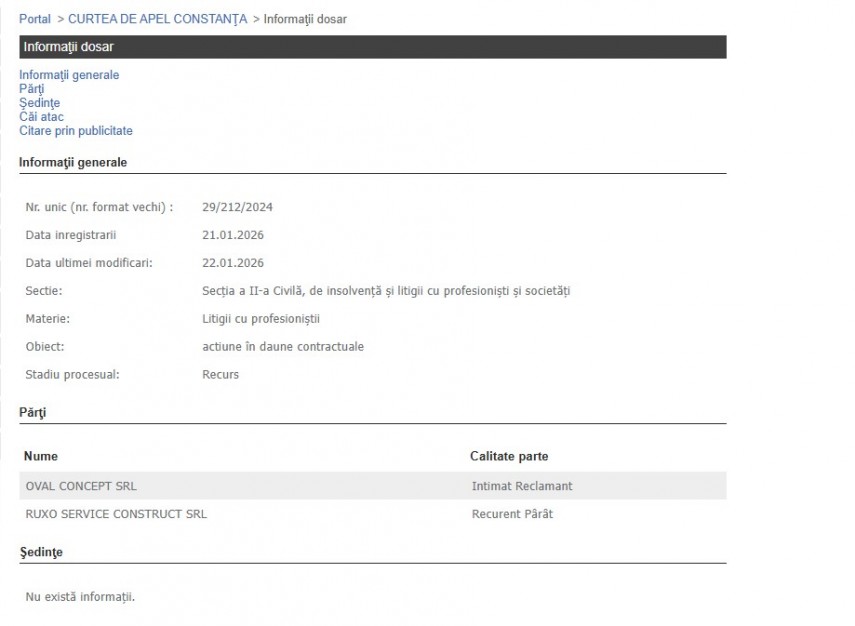 Portalul Instanțelor de Judecată