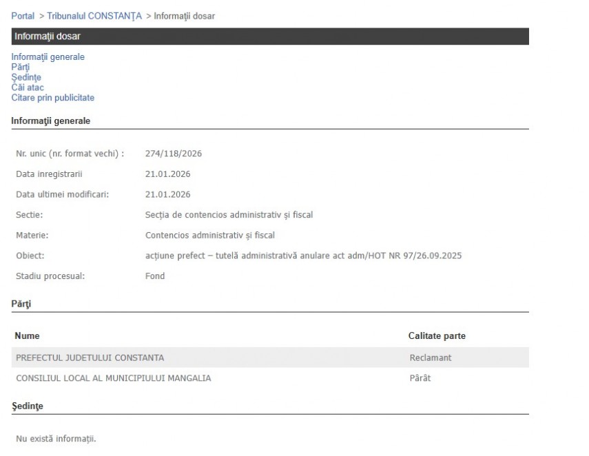 Portalul Instanțelor de Judecată