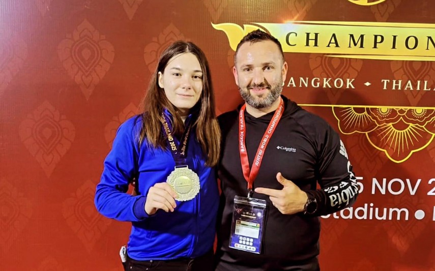 Miruna Iuga și Dan Marian Ungureanu. Sursa foto: Facebook (CS Marina Constanța)