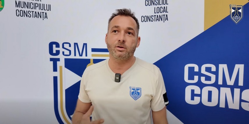 Marius Stavrositu. Sursa foto: captură Facebook (CSM Constanța)