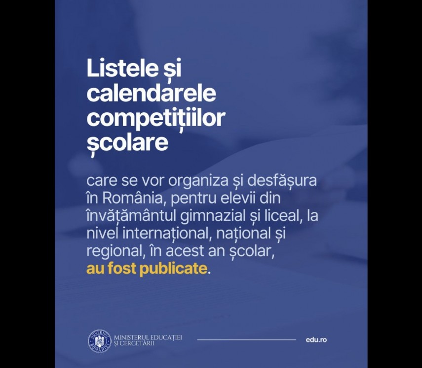 Sursă foto: Facebook/Ministerul Educației și Cercetării