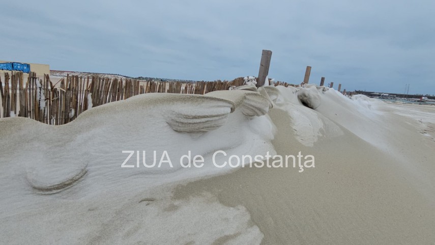 fotoreportaj video ninsoarea viscolul si nisipul autorii unui peisaj impresionant pe plaja modern din fotoreportaj video ninsoarea viscolul si nisipul autorii unui peisaj impresionant pe plaja modern din