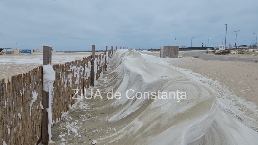fotoreportaj video ninsoarea viscolul si nisipul autorii unui peisaj impresionant pe plaja modern din fotoreportaj video ninsoarea viscolul si nisipul autorii unui peisaj impresionant pe plaja modern din