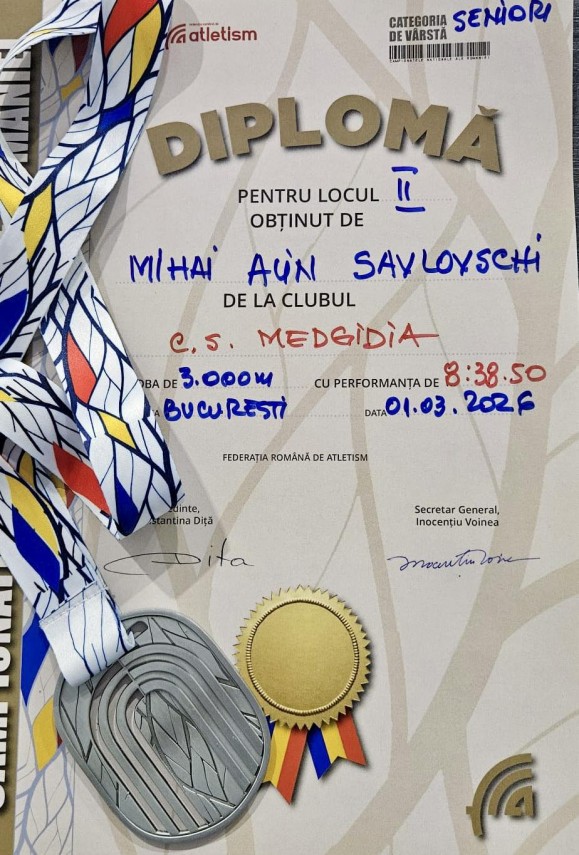 cs medgidia atletul alin mihai savlovschi dublu campion national 2026 forma buna si constanta in performanta