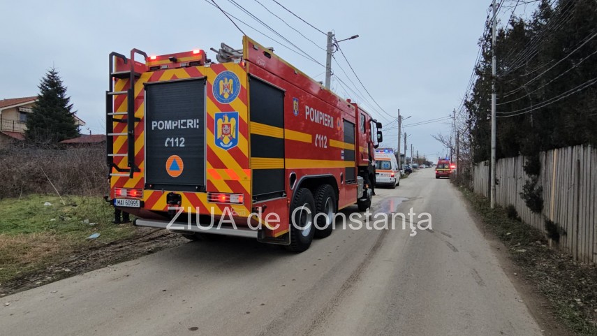 stiri constanta azi foto video alerta de incendiu la o locuinta din lazu intervin mai multe echipaje
