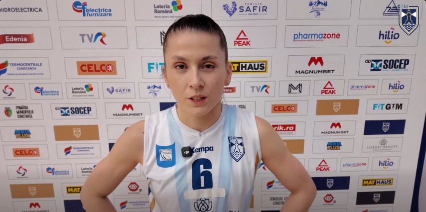 Mihaela Manole. Sursa foto: captură Facebook (CSM Constanța)