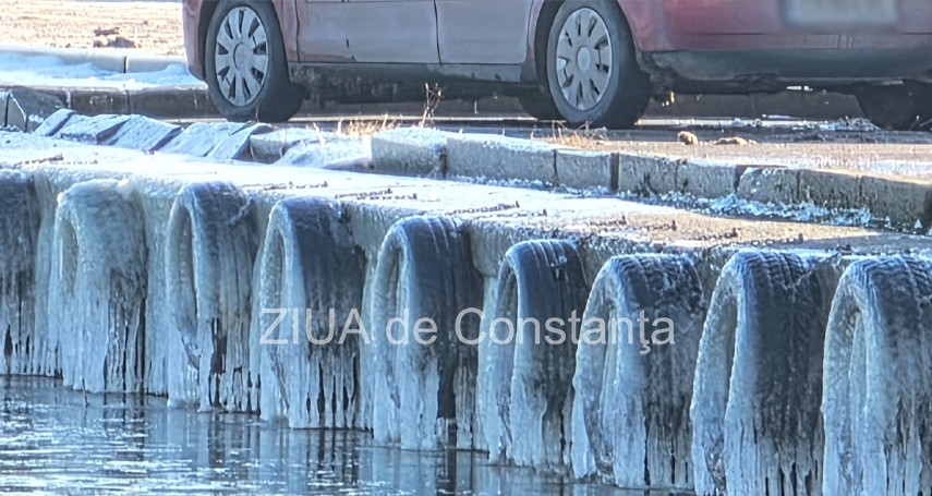 fotoreportaj video peisaj de iarna impresionant pe malul lacului tabacarie din constanta 926388 fotoreportaj video peisaj de iarna impresionant pe malul lacului tabacarie din constanta 926388