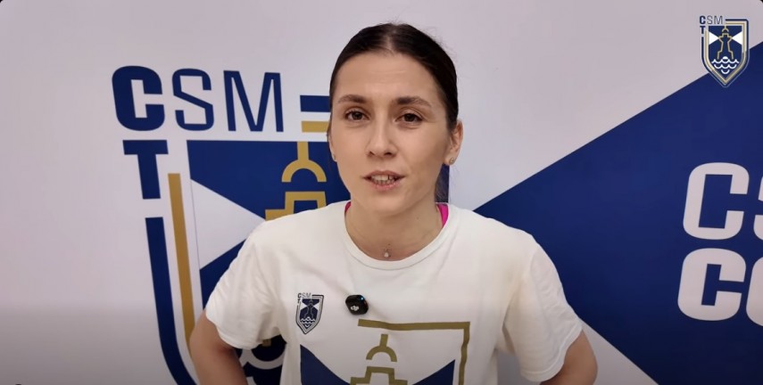 Mihaela Manole. Sursa foto: captură Facebook (CSM Constanța)