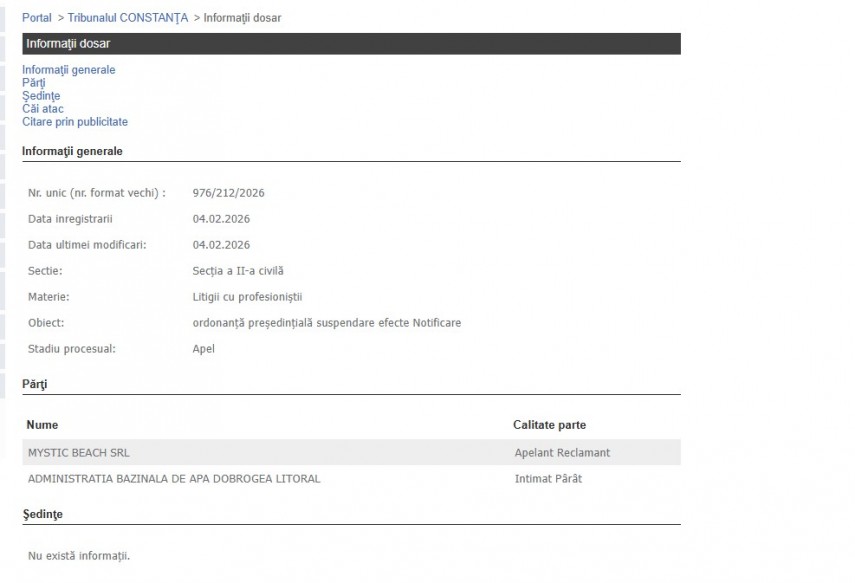 Portalul Instanțelor de Judecată