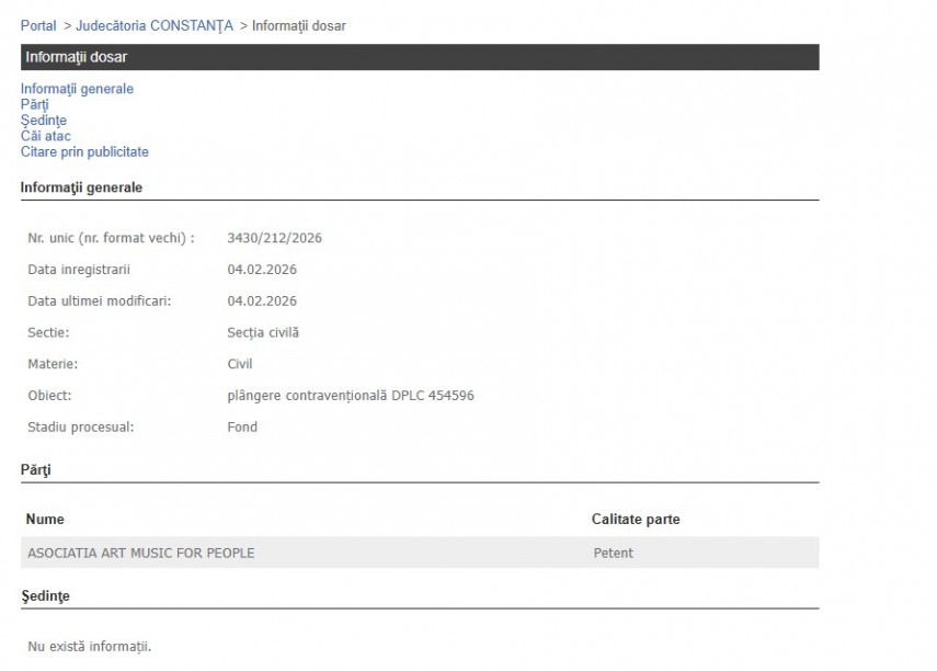 Portalul Instanțelor de Judecată