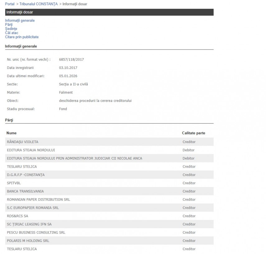 Portalul Instanțelor de Judecată