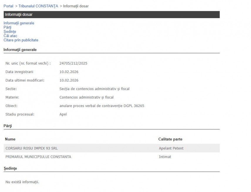 Portalul Instanțelor de Judecată