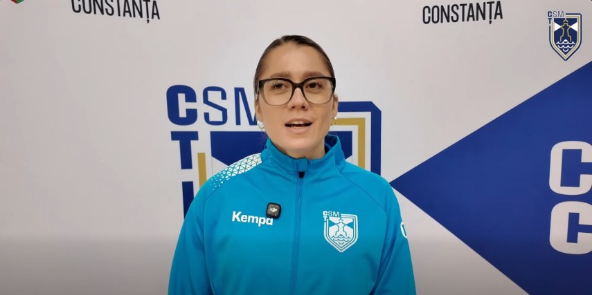 Bianca Ioana Cojocaru. Sursa foto: captură Facebook (CSM Constanța)