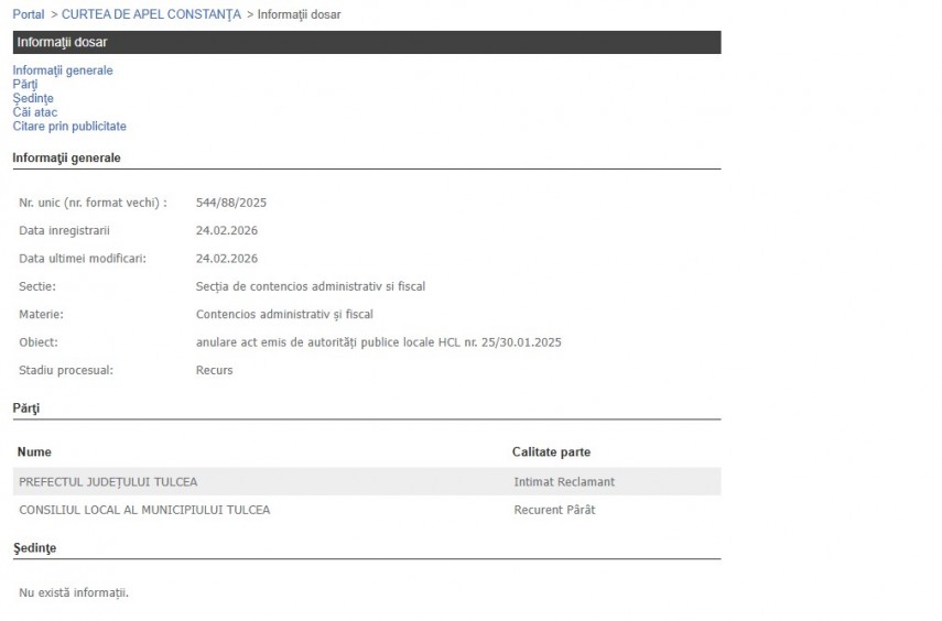 Portalul Instanțelor de Judecată