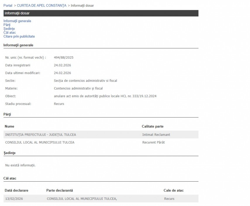 Portalul Instanțelor de Judecată