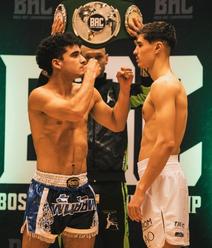 Cosmin Brumă și Gustavo Pereira la proba cântarului. Foto: Facebook Cosmin Brumă