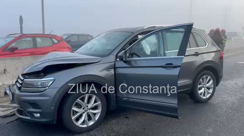 constanta carambol pe dn3 in apropiere de iesirea pe a4 noua autoturisme implicate 929842