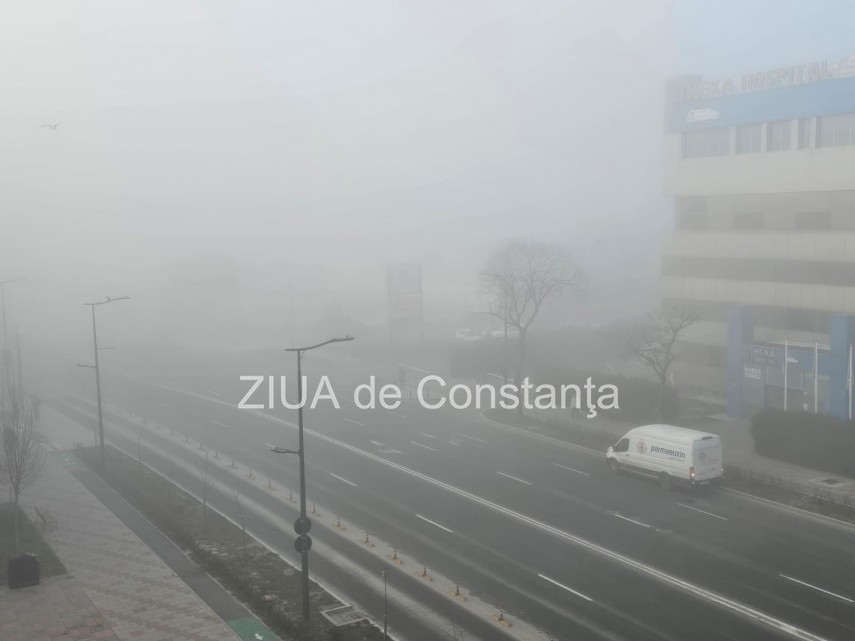 foto video ceata densa in constanta si in mai multe localitati din judet cod galben emis de meteorologi