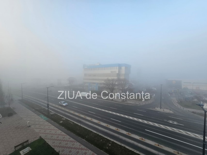 foto video ceata densa in constanta si in mai multe localitati din judet cod galben emis de meteorologi