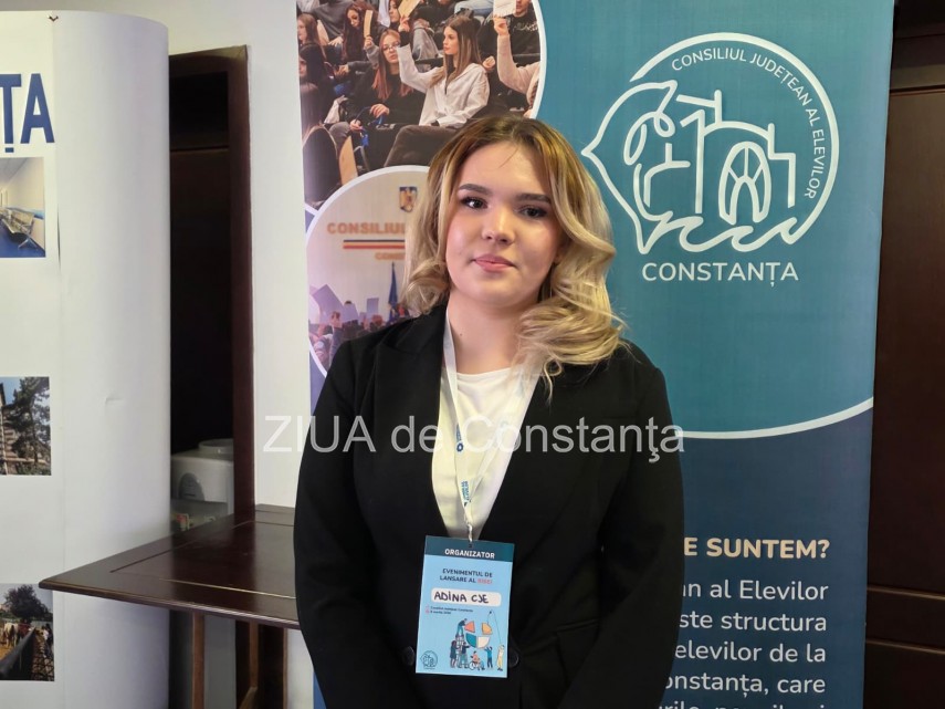 Adina Cărămidaru, președintele Consiliului Județean al Elevilor Constanța