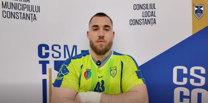 Daniel Susanu. Sursa foto: captură Facebook (CSM Constanța)
