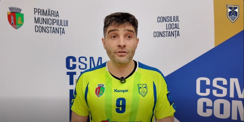 Mihai Bujor. Sursa foto: captură Facebook (CSM Constanța)