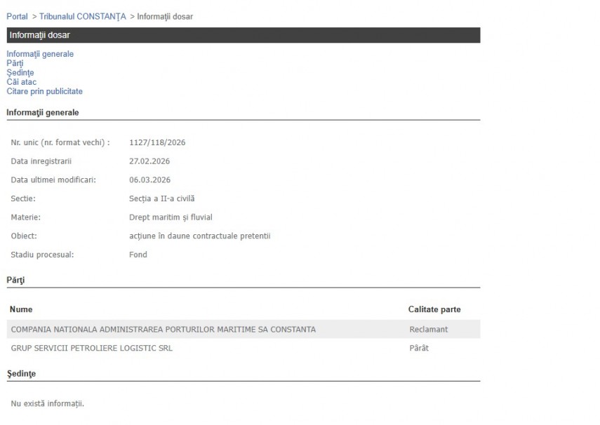 Portalul Instanțelor de Judecată