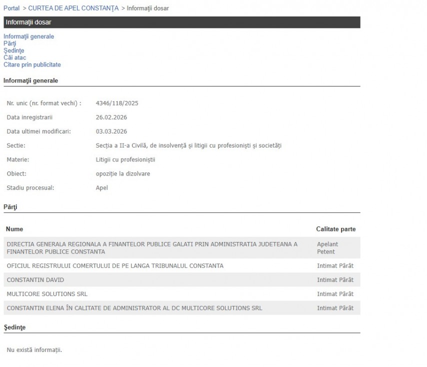 Portalul Instanțelor de Judecată