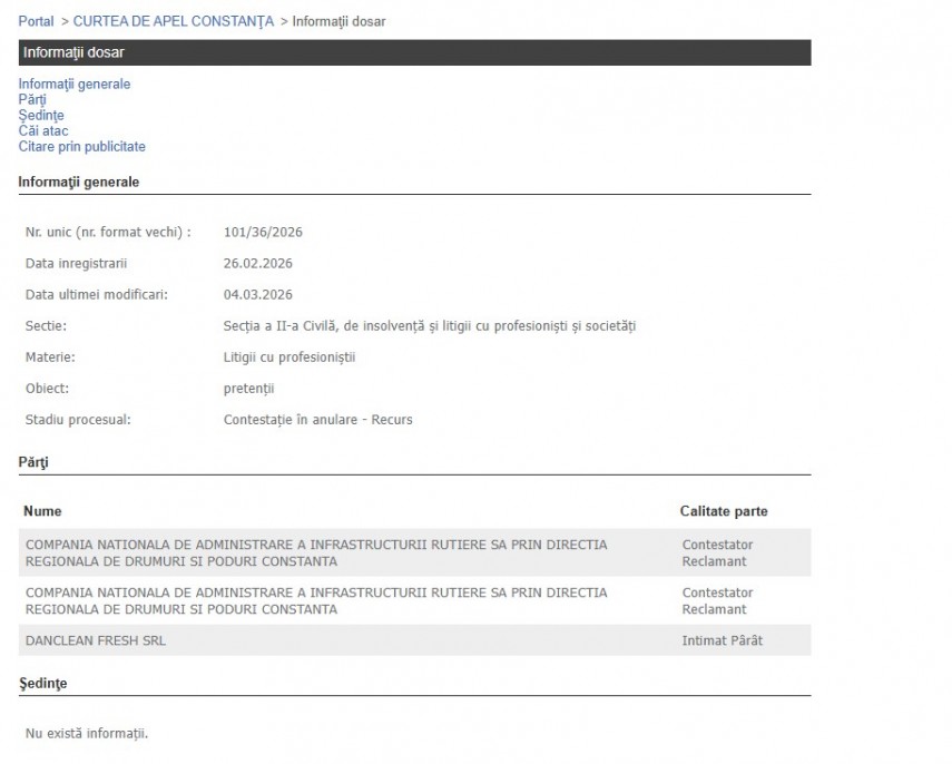 Portalul Instanțelor de Judecată