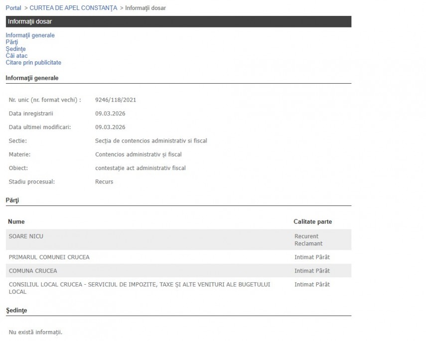 Portalul Instanțelor de Judecată