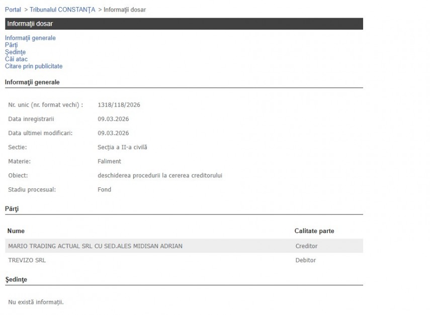 Portalul Instanțelor de Judecată