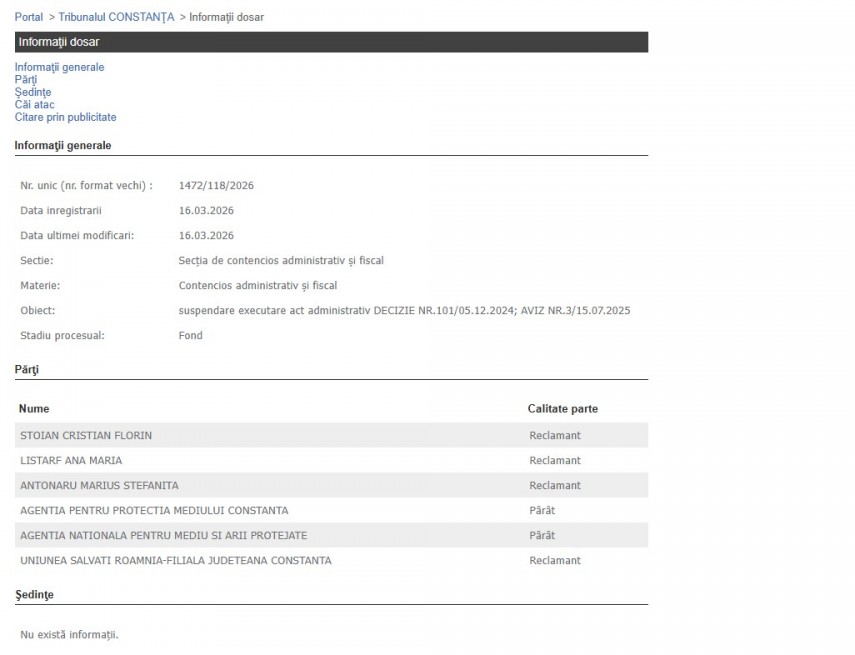 Portalul Instanțelor de Judecată