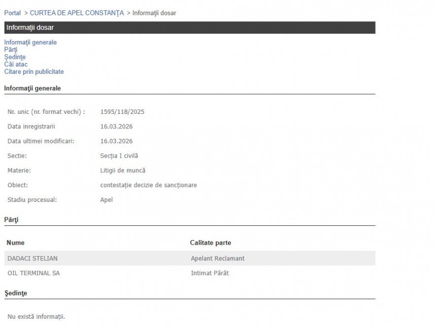 Portalul Instanțelor de Judecată