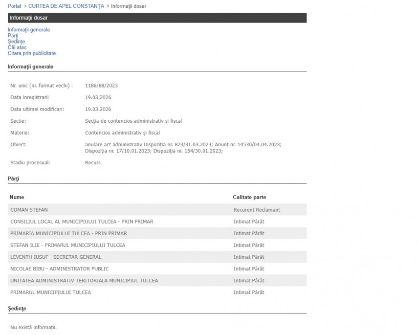 Portalul Instanțelor de Judecată