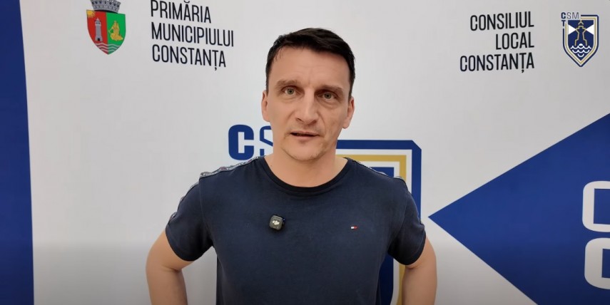 Florin Voinea. Sursa foto: captură Facebook (CSM Constanța)
