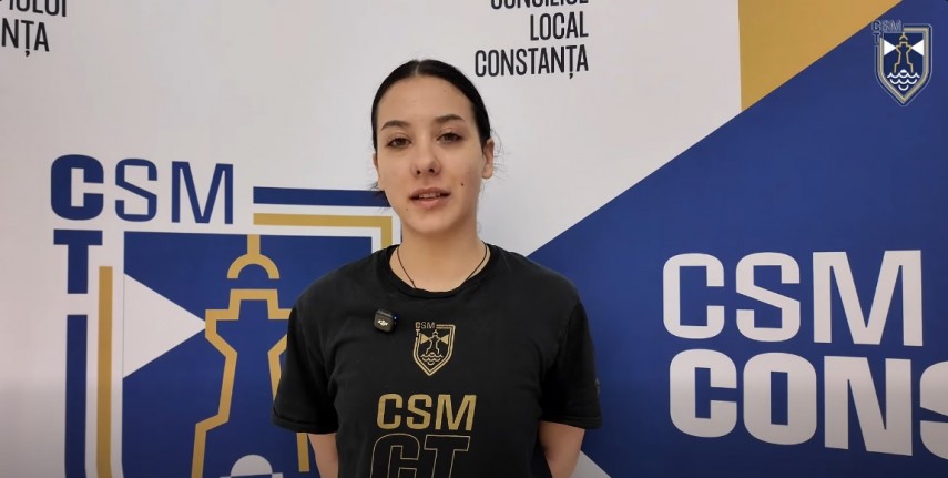Nicole Toma. Sursa foto: captură Facebook (CSM Constanța)