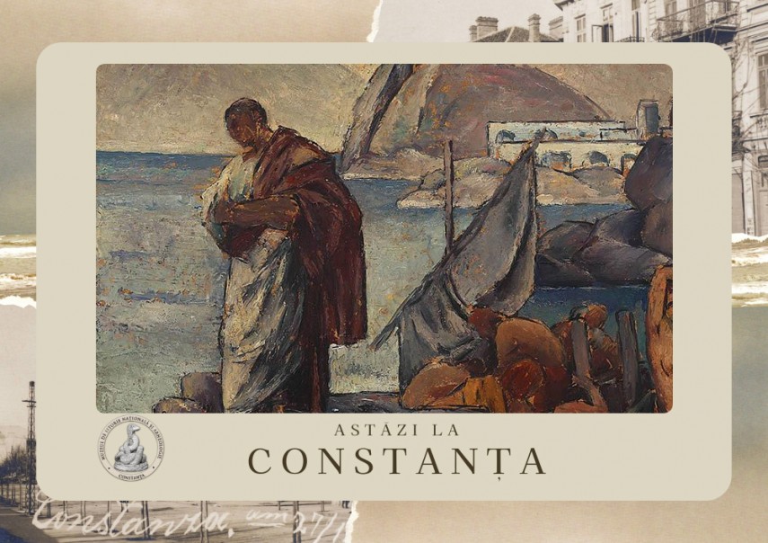 Sursa foto: „Ovidiu în exil”, ulei pe carton – Ion Theodorescu-Sion, 1915