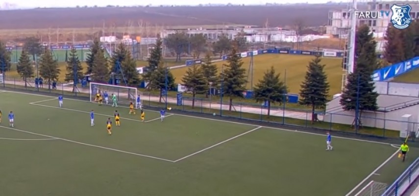 Golul din Denis Cogali. Sursa foto: captură Youtube (Farul TV)