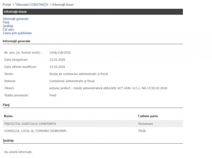 Portalul Instanțelor de Judecată