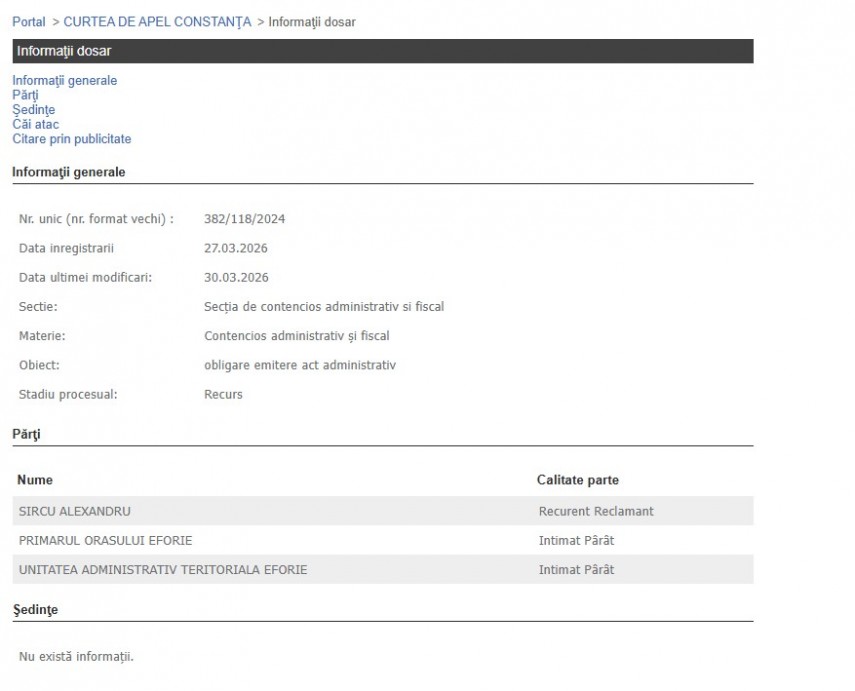 Portalul Instanțelor de Judecată