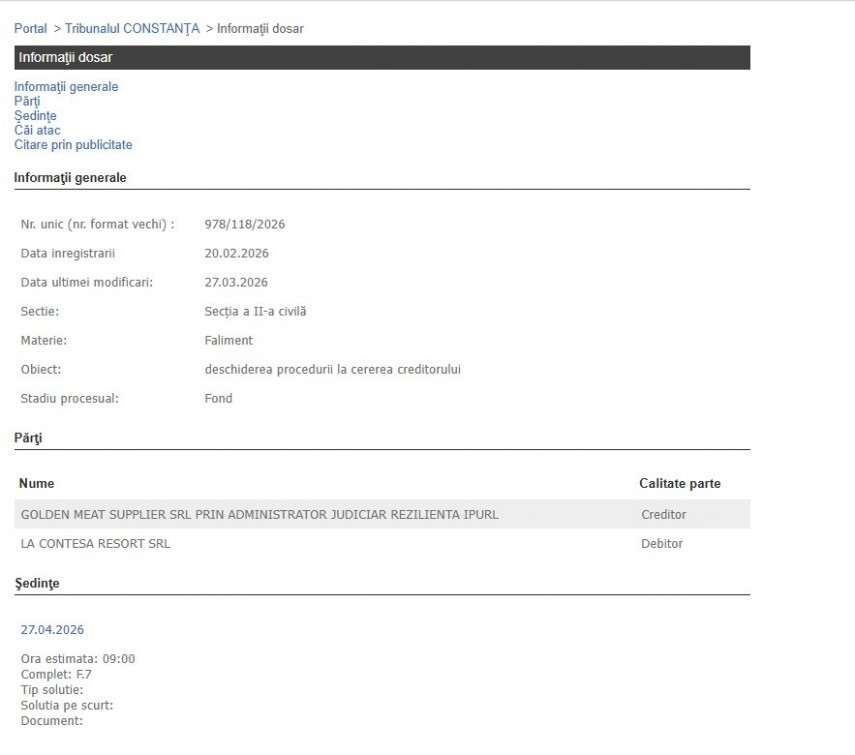 Portalul Instențelor de Judecată