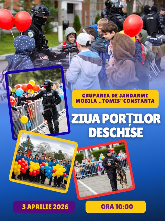 Ziua portilor deschise la Gruparea de Jandarmi Mobila Tomis Constanta