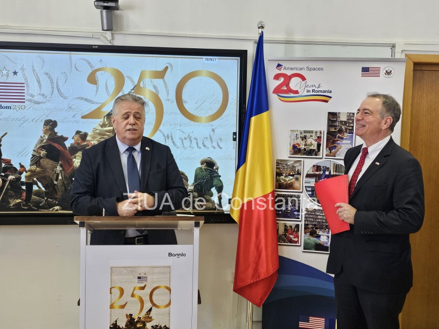FOTO. LIVE TEXT+VIDEO: Darryl Nirenberg, Ambasadorul SUA in Romania, declaratii la Universitatea Ovidius Constanta despre programul American Spaces, ajuns la a 20-a aniversare 
