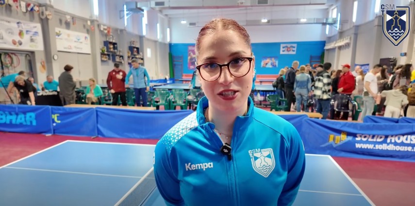 Bianca Mei-Roșu. Sursa foto: captură Facebook (CSM Constanța)