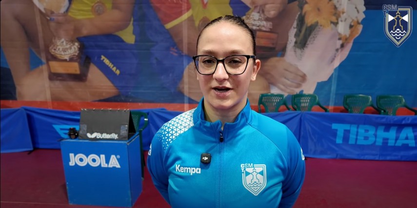 Camelia Mitrofan. Sursa foto: captură Facebook (CSM Constanța)