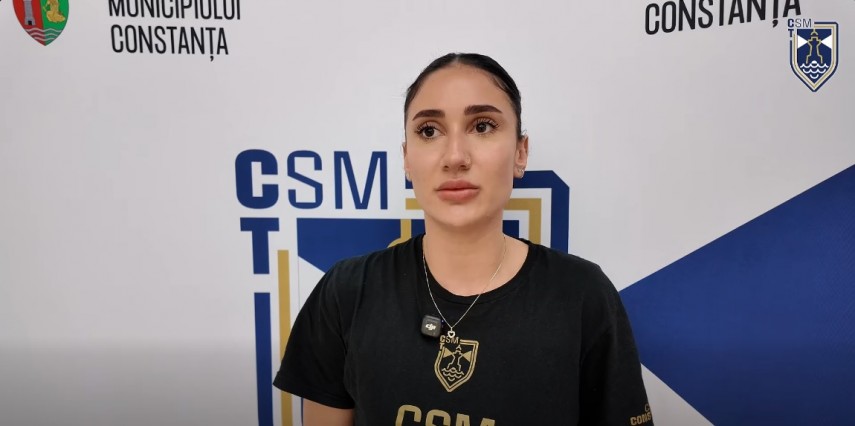 Claudia Lupescu. Sursa foto: captură Facebook (CSM Constanța)