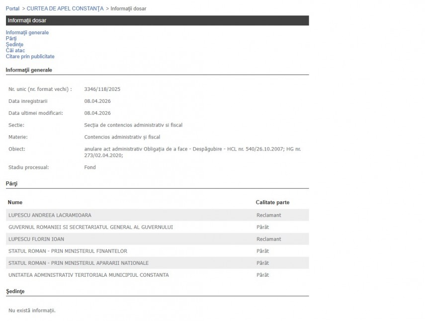 Portalul Instanțelor de Judecată