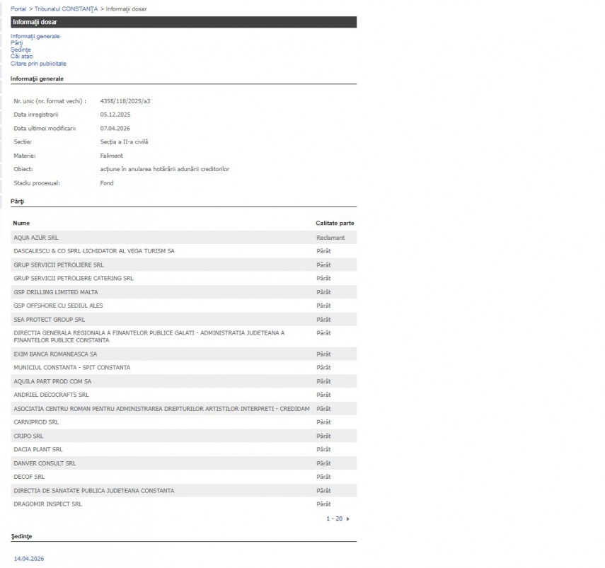 Portalul Instanțelor de Judecată