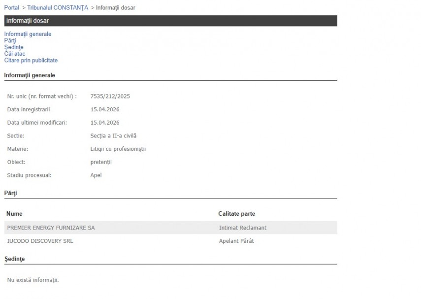 Portalul Instanțelor de Judecată